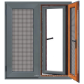 Portes en alliage d&#39;aluminium et fenêtres / fenêtres à battants en aluminium avec moustiquaire